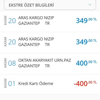 Aras Kargo Mükerrer Ödeme Aldı İade Etmiyor