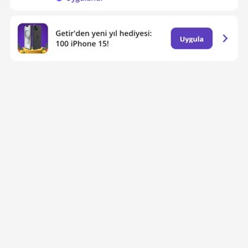 GetirYemek Bir Türlü Kullanılmayan Kampanyalar