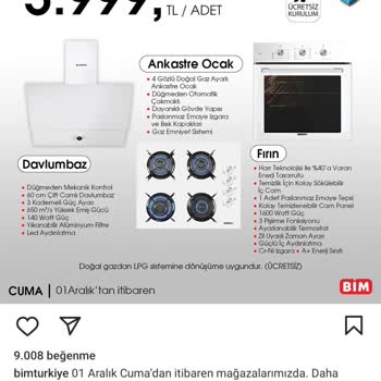 BİM Ankastre Set Fiyat Farkı?