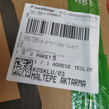 Sürat Kargo Kargom Teslim Almadım Alındı Görünüyor