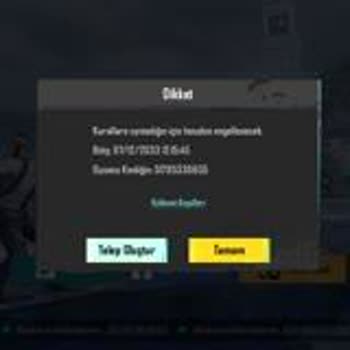 Pubgdestek.com PUBG Mobile Sebepsiz Ban