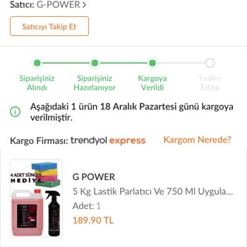 Trendyol Express Tuzla Kiraz Transfer Merkezi Teslimat Sorunu