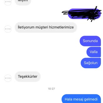 Eyyo Müşteri Hizmetlerinin Dönmemesi