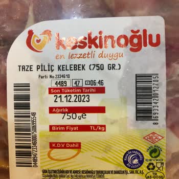 Yemeksepeti Market Son Kullanma Tarihi Geçen Tavuk!