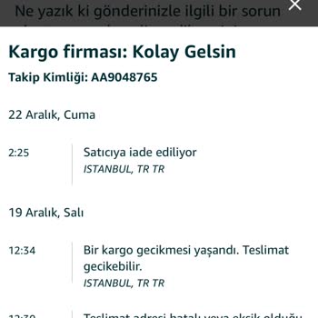 Kolay Gelsin Firmasının Ürün Teslim Etmemek İçin Oyunları