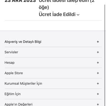 Apple Store Para İadesi Sorunu