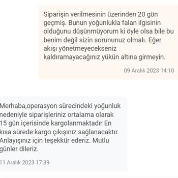 Koçtaş Firması Ürün Gönderimi Sorunu