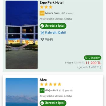 Obilet Firması Expo Park Otel Rezervasyon Ücret İadesi Yapmıyor.