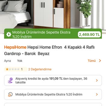 Hepsiburada 1 Aydır Kargolanmayan Gardırop Siparişi