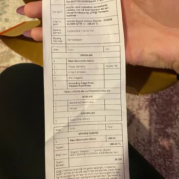 Edirne Keşan Popeyes Şikayet
