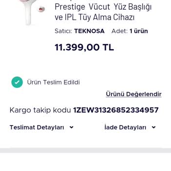 Teknosa Yanlış Ürün Gönderimi