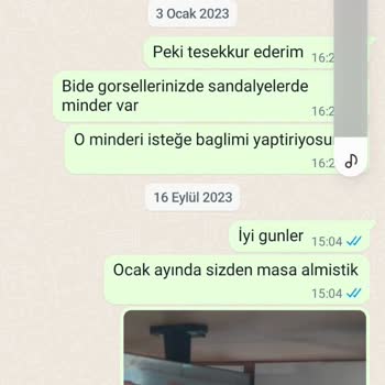 Masasandalyecii (Instagram) Faturasız Ürün Ve Fatura Talebi