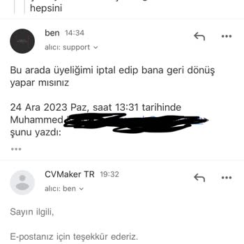 Cvmaker.com.tr Kartlardan Habersiz Para Çekip Personelinin Konuşma Üslubu