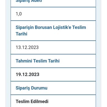 Borusan Lojistik Çalışanlarının Keyfiliği Ve Tüketici Mağduriyeti