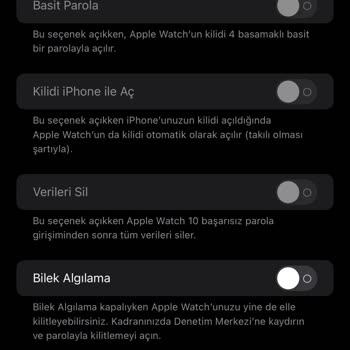 Parola Çalışmıyor Apple Watch