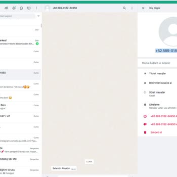 WhatsApp İzinsiz Olarak Numaramı Eline Geçiren Yabancı Ve Rahatsız Eden Mesaj