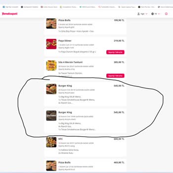 Taşdelen Burger King İptal Edilen Sipariş Tutarı İade Olmadı