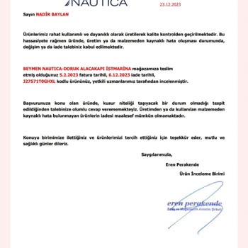 Nautica Markasının Tüketiciyi Suçlu Bulması!