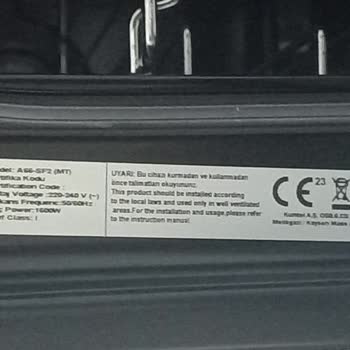 Kumtel Ankastre Fırın Cam Tuzla Buz Oldu