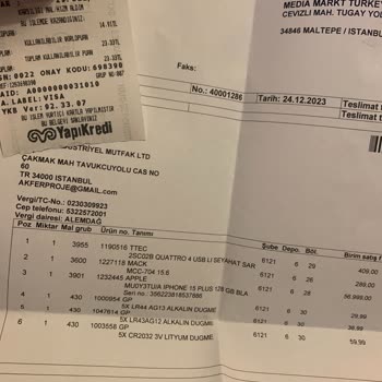 Maltepe Park AVM Media Markt Müşteri Memnuniyetsizliği Şikayeti