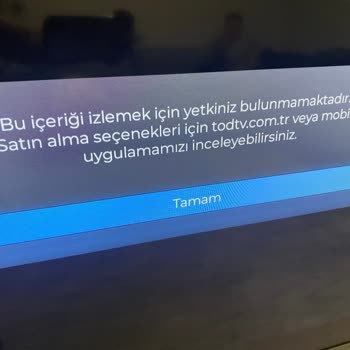TOD Tv Android TV Tod Hatası