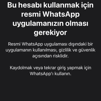 WhatsApp Resmi Hesap