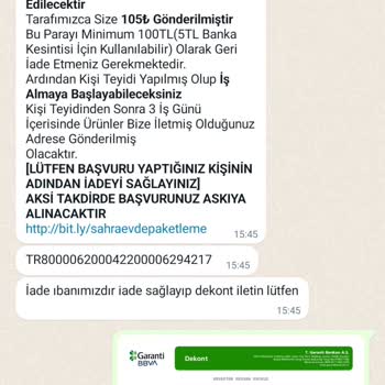 Sahra Paketleme Kişisel Bilgilerimin İzinsiz Kullanımına İtiraz!