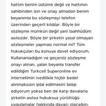 Turkcell İnternet Hizmetinde Yaşanan Mağduriyet Ve Fatura Problemi