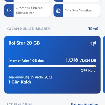 Turkcell Habersiz Bana İnternet Yüklemiş
