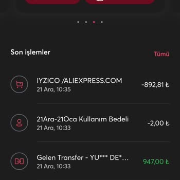 İninal Kart İade Tutarın Yatırmaması