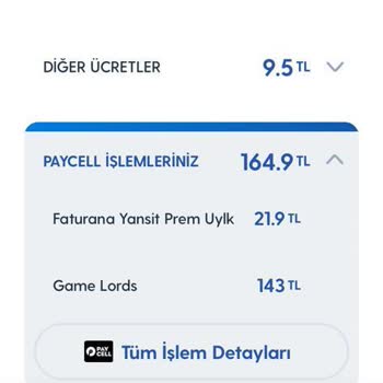 Turkcell Paycell Bilgim Dışında Ödeme Almış. İtiraz Dahi Edemiyorum.