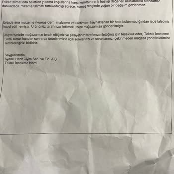 U.S. Polo Assn. Ürünlerin Kalitesizliği Ve Satılan Malın Arkasında Durmayan Firma