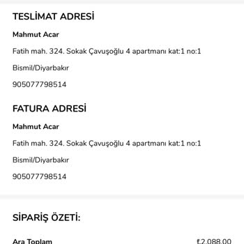 Çetinkaya Siparişim Neden Gelmiyor