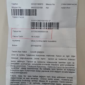 Cepa AVM'deki Hotiç Ayakkabı Mağazasının Ayakkabımızı Onarmaması