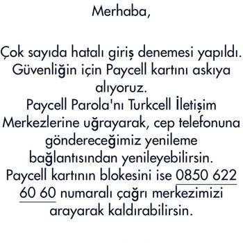 Paycell Bloke Giriş Yapamıyorum