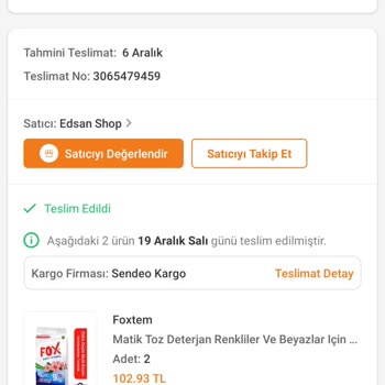 Sendeo Teslim Edilmeyen Kargomun, Teslim Edildi Gösterilmesi