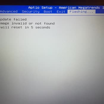Monster Notebook Flash Update Failed
