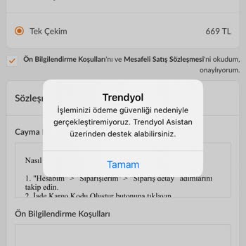 Trendyol Hesabımdan Ürün Satın Alıp Sorunun Giderilmesini İstiyorum 4y