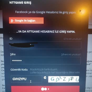 Nttgame Web Sitesinde Hesabıma Giremiyorum, Askıda Kalıyor.