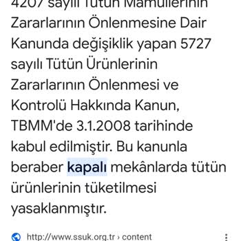 Sağlık Bakanlığı Kapalı Mekanlarda Sigara İçilmesi