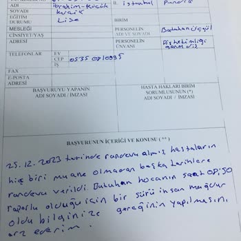 Pendik Ağız ve Diş Sağlığı Hastanesi Doktorların Rapor Almadı Durumunda Başka Tarihe Randevu Verilmesi