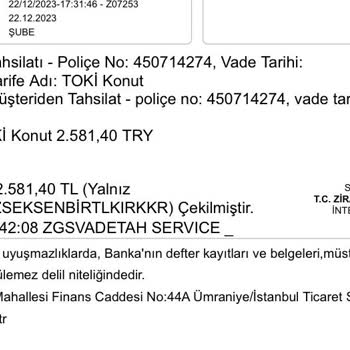 Türkiye Sigorta TOKİ Konutu İçin Sigorta Yapma Sorunu