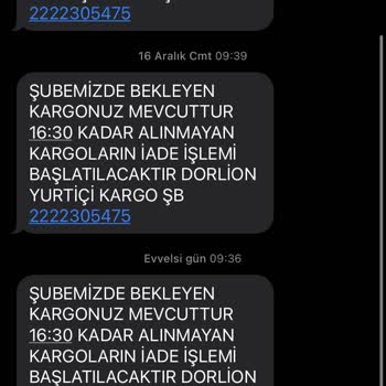 Eskişehir Yurtiçi Dorlion Şubesi Kargoyu Şubede Bekletmiyor