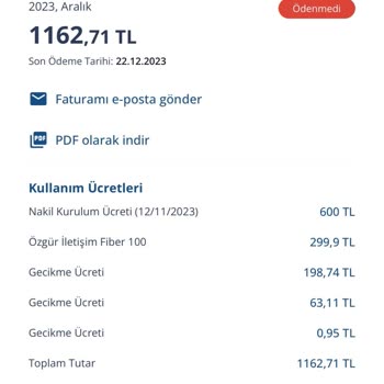 TurkNet Fatura Sorunu Hakkında