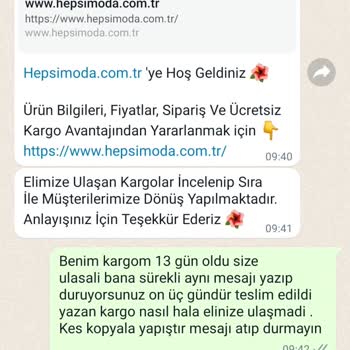 Hepsi Moda Kargoyu Aldıktan Sonra İade Ücretini Yatırmadı
