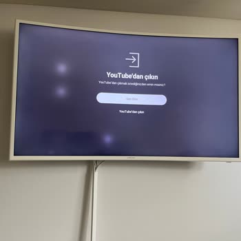 Samsung TV Lens Düşmesi Sonucu Beyazlama