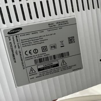 Samsung TV Lens Düşmesi Sonucu Beyazlama