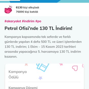 Denizbank Petrol İstasyonu Kampanya İndirim Sorunu