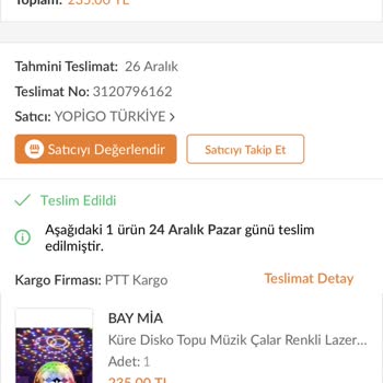 PTT Kargo Teslim Etmediği Ürün