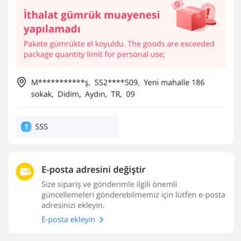 Aliexpress Gümrükte Kalan Ürünlerin İadesi Olmaması